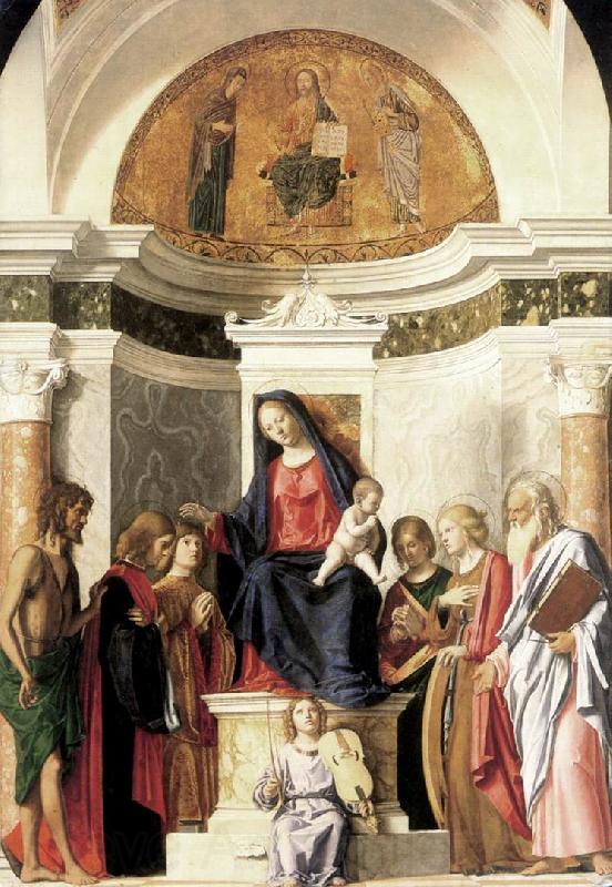 CIMA da Conegliano Madonna Enthroned with the Child dfg Spain oil painting art